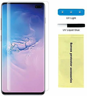 NIMMIKA ENTERPRISES Nano Glass for Samsung Galaxy S10 Plus(Complete coverage | High-quality material | Ultra-thin design | UV-curing process | Superior clarity and brightness | Enhanced touch sensitivity)(Pack of 1)