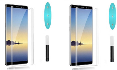 NIMMIKA ENTERPRISES Nano Glass for Samsung Galaxy Note 9(Complete coverage | High-quality material | Ultra-thin design | UV-curing process | Superior clarity and brightness | Enhanced touch sensitivity)(Pack of 2)