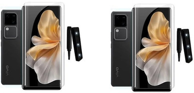 NIMMIKA ENTERPRISES Nano Glass for Vivo V30 5G(Complete coverage | High-quality material | Ultra-thin design | UV-curing process | Superior clarity and brightness | Enhanced touch sensitivity)(Pack of 2)