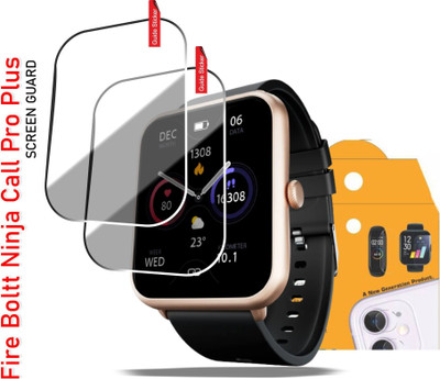 Olonga Nano Glass for FIRE BOLTT NINJA CALL PRO PLUS SMARTWATCH(Pack of 2)