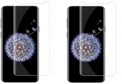 NIMMIKA ENTERPRISES Nano Glass for Samsung Galaxy S9 Plus(Complete coverage | High-quality material | Ultra-thin design | UV-curing process | Superior clarity and brightness | Enhanced touch sensitivity)(Pack of 2)
