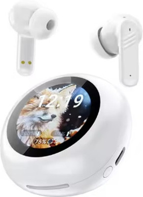 THJDG Nano Glass for Innovative Round Touch Screen Earbuds Bluetooth Earphones With LCD Color Screen - Copy (5)(Pack of 1)