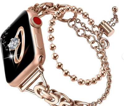 Pranshi Nano Glass for Apple Watch iWatch Series Ultra 2, Beaded Bracelet Luxury Fashionable Watch 26.05.2019 - Copy (2)(Pack of 1)