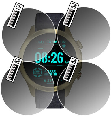 HIDEOUS Nano Glass for NoiseFit Twist Pro(Pack of 4)