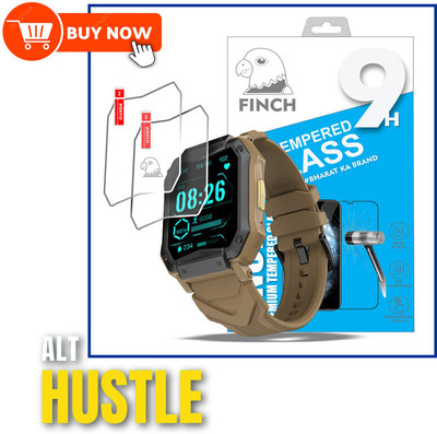 FINCH Nano Glass for ALT HUSTLE SMART WATCH CALLING(Pack of 2)