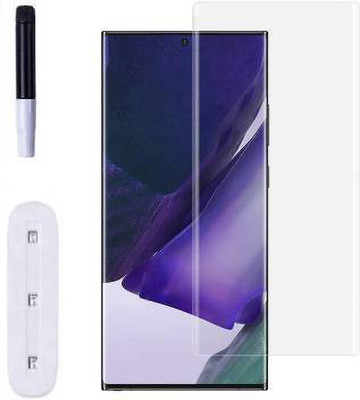 NIMMIKA ENTERPRISES Nano Glass for Samsung Galaxy S20 Ultra(Complete coverage | High-quality material | Ultra-thin design | UV-curing process | Superior clarity and brightness | Enhanced touch sensitivity)(Pack of 1)