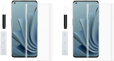 NIMMIKA ENTERPRISES Nano Glass for OnePlus 10 Pro 5G(Complete coverage | High-quality material | Ultra-thin design | UV-curing process | Superior clarity and brightness | Enhanced touch sensitivity)(Pack of 2)