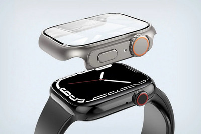 KAZUKI Nano Glass for 45mm Apple iWatch Turn Convert To iWatch Ultra Supports Series 7 Series 8 45mm(Pack of 1)