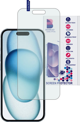DESIBUZZ Nano Glass for APPLE Iphone 15, Screen Protector(9H,Scratch Proof,Unbreakable Flexible)(Pack of 1)