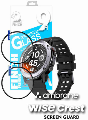 FINCH Nano Glass for AMBRANE WISE CREST SMARTWATCH(Pack of 2)