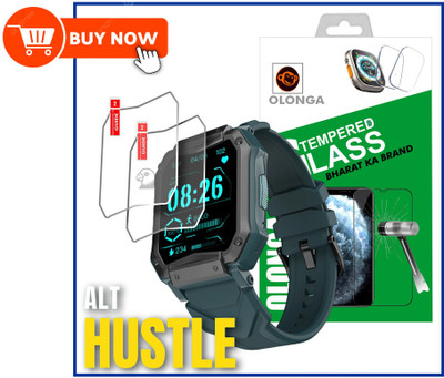 Olonga Nano Glass for ALT HUSTLE SMART WATCH CALLING(Pack of 2)