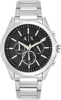 Pranshi Nano Glass for Armani Exchange Analog Black Dial Silver Band Men's Stainless Steel Watch-AX2600(Pack of 1)