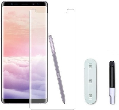 NIMMIKA ENTERPRISES Nano Glass for Samsung Galaxy Note 8(Complete coverage | High-quality material | Ultra-thin design | UV-curing process | Superior clarity and brightness | Enhanced touch sensitivity)(Pack of 1)
