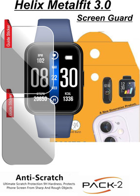 Olonga Nano Glass for HELIX METALFIT 3.0 WATCH(Pack of 2)