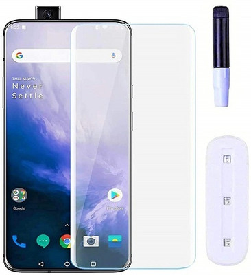 NIMMIKA ENTERPRISES Nano Glass for OnePlus 7T Pro(Complete coverage | High-quality material | Ultra-thin design | UV-curing process | Superior clarity and brightness | Enhanced touch sensitivity)(Pack of 1)