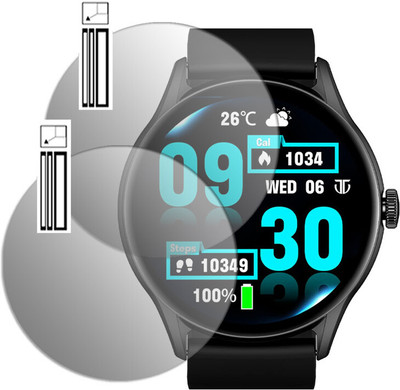 DOUMOF Screen Guard for Titan Evoke SMARTWATCH(Pack of 2)