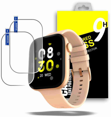 Olonga Nano Glass for fire boltt fighter smart watch tempered glass(Pack of 2)
