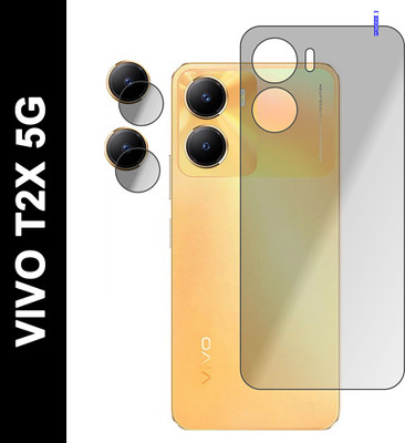 PONDRIK Back Tempered Glass for VIVO T2X 5G, VIVO T2X(Pack of 2)