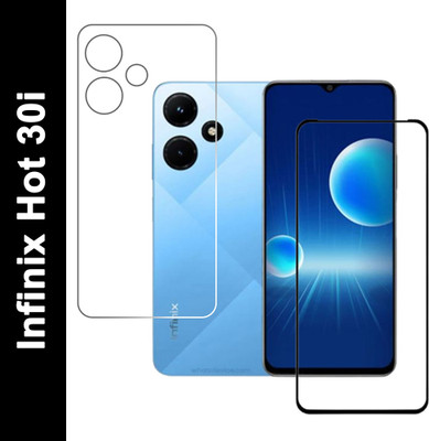 FINCH Front and Back Tempered Glass for INFINIX HOT 30i(Pack of 2)