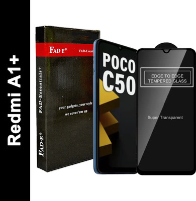 FAD-E Tempered Glass Guard for POCO C50, Redmi A1, Redmi A1+(Pack of 1)