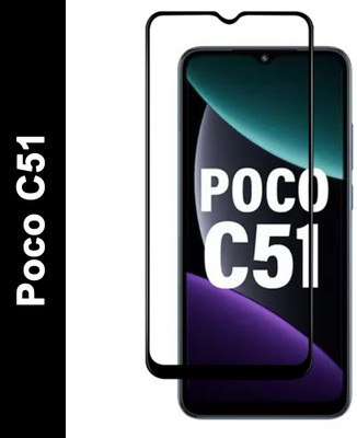 VAlight Edge To Edge Tempered Glass for POCO C51, poco c51(Pack of 1)