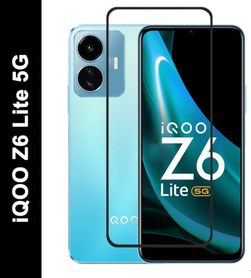 DSCASE Edge To Edge Tempered Glass for iQOO Z6 Lite 5G(Pack of 1)