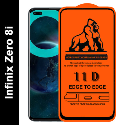 Forego Edge To Edge Tempered Glass for Infinix Zero 8i(Pack of 1)