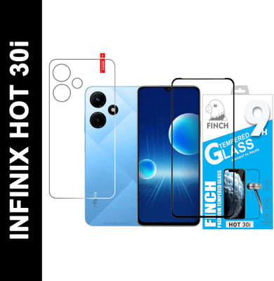 FINCH Front and Back Tempered Glass for INFINIX HOT 30i(Pack of 2)