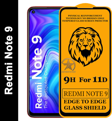 SEVEN7STAR Edge To Edge Tempered Glass for Mi Redmi Note 9(Pack of 1)