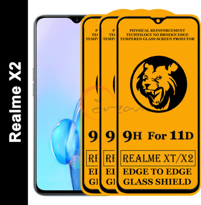 Dream Edge To Edge Tempered Glass for Realme X2(Pack of 3)