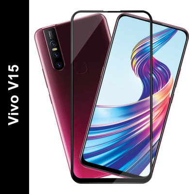 HUPSHY Edge To Edge Tempered Glass for Vivo V15(Pack of 1)