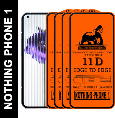 TWIGLO Edge To Edge Tempered Glass for NOTHING PHONE 1(Pack of 4)