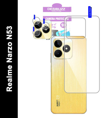 DESIBUZZ Back Tempered Glass for realme narzo N53, {Flexible}, Camera Lens(Pack of 2)