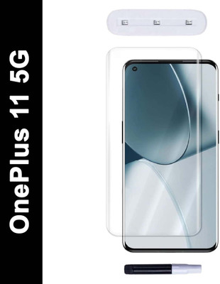 Mersal Edge To Edge Tempered Glass for OnePlus 11 5G, UV Temper Glass Edge to Edge, HD & Built-In 9H Hardness Screen(Pack of 1)