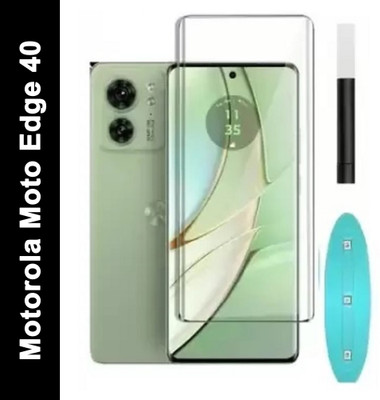 Sarju Edge To Edge Tempered Glass for Motorola Edge 40, Motorola Edge 40 NEO(Pack of 1)