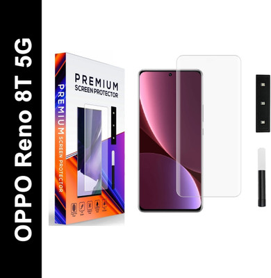 LUXURATE Tempered Glass Guard for OPPO Reno 8T, OPPO Reno 8T 5G, OPPO Reno8T 5G(Pack of 1)