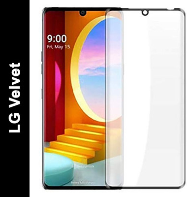 KrKis Edge To Edge Tempered Glass for LG Velvet(Pack of 1)