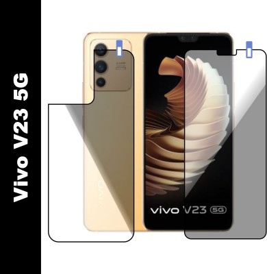 PONDRIK Front and Back Tempered Glass for VIVO V23 5G(Pack of 2)