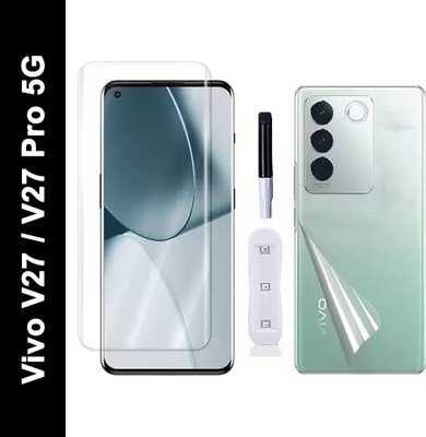 AARERED Front and Back Tempered Glass for Vivo V27, Vivo V27 Pro 5G(Pack of 1)