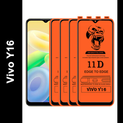 PFOAM Edge To Edge Tempered Glass for VIVO Y16(Pack of 4)