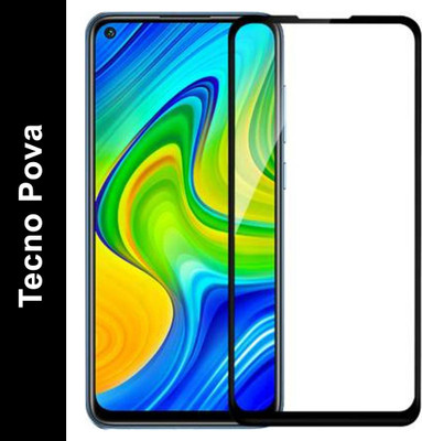 EASYBIZZ Edge To Edge Tempered Glass for Tecno Pova(Pack of 1)