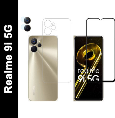 Vatsin Front and Back Tempered Glass for Realme 9i 5G(Pack of 3)