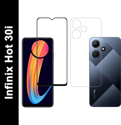 Ten To 11 Front and Back Tempered Glass for Infinix Hot 30i(Pack of 2)