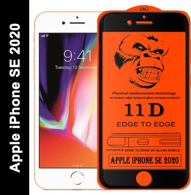 TOPTEMPER Edge To Edge Tempered Glass for APPLE IPHONE SE 2020(Pack of 1)