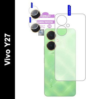 DESIBUZZ Back Tempered Glass for vivo Y27, {Flexible}, vivo Y27 camera lens(Pack of 2)