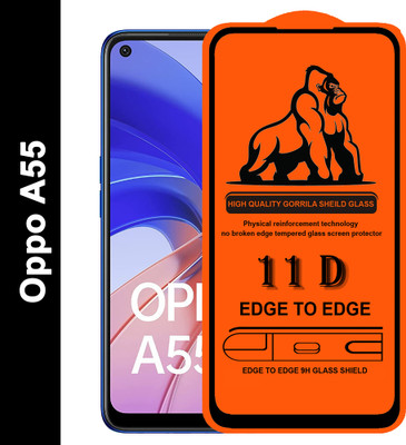Forego Edge To Edge Tempered Glass for OPPO A55(Pack of 1)