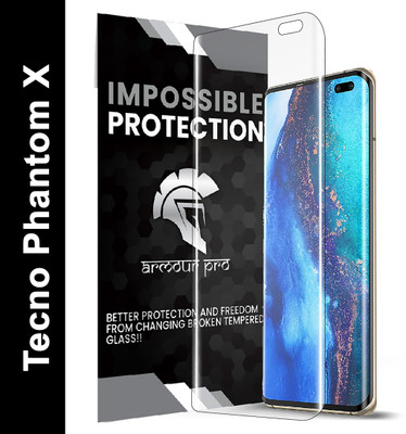 ArmourPro Edge To Edge Screen Guard for Tecno Phantom X, Phantom X, Tecno X ( Impossible 4 Layer Nano Flexible Fiber )(Pack of 1)