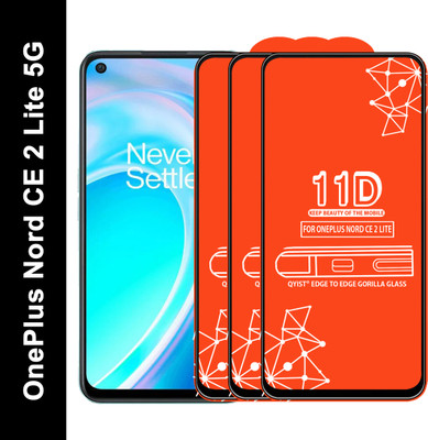 Qyist Edge To Edge Tempered Glass for Oneplus Nord Ce 2 Lite 5G(Pack of 3)