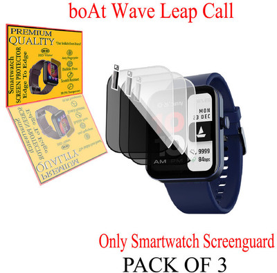 daffin Screen Guard for boAt Wave Leap Call(Pack of 3)
