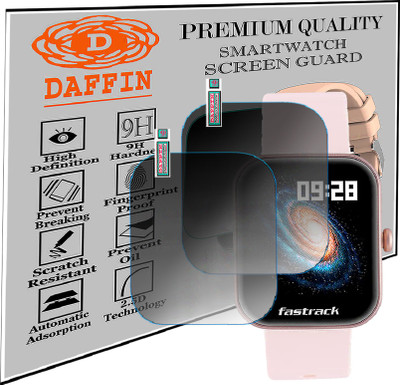 daffin Screen Guard for Fastrack Reflex Hello|BT Calling SMARTWATCH SCREENGUARD(Pack of 2)